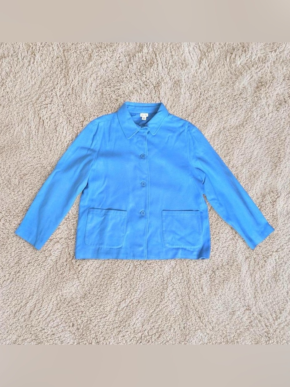 Women’s Light Blue Button-Front Jacket